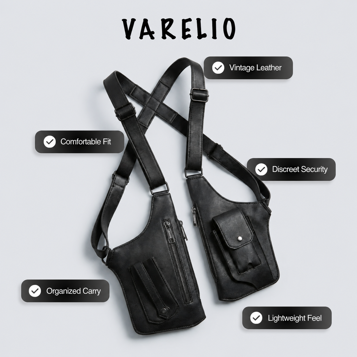 Varelio® Premium Leather Shoulder Bag